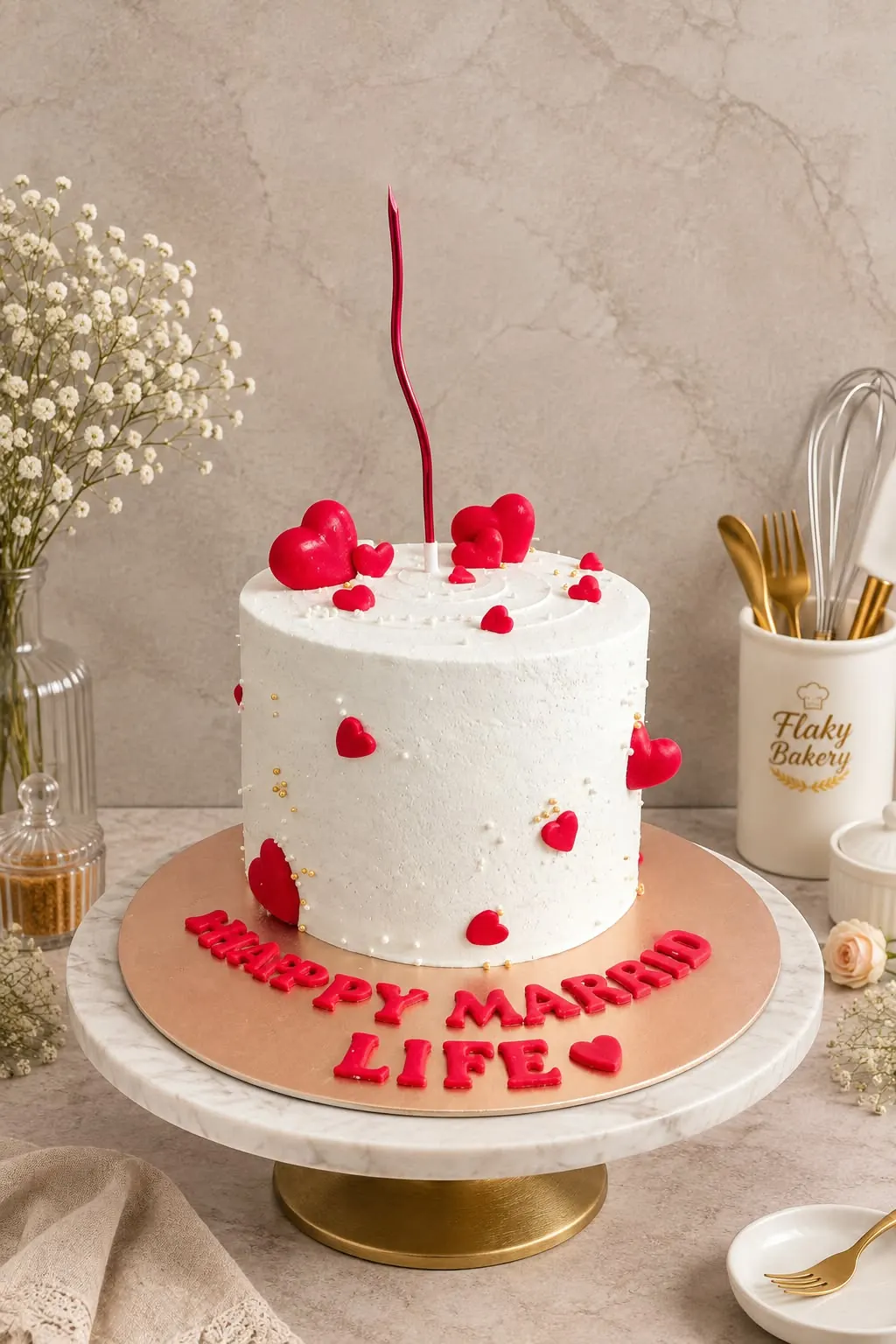 Flaky Bakey custom cake showcase for birthdays and celebrations in Kolkata