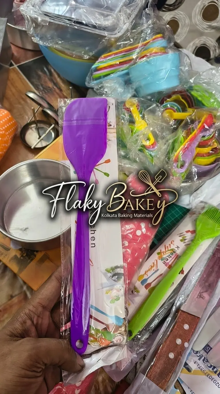 Silicone baking spatula — Flaky Bakey baking materials store, Kolkata