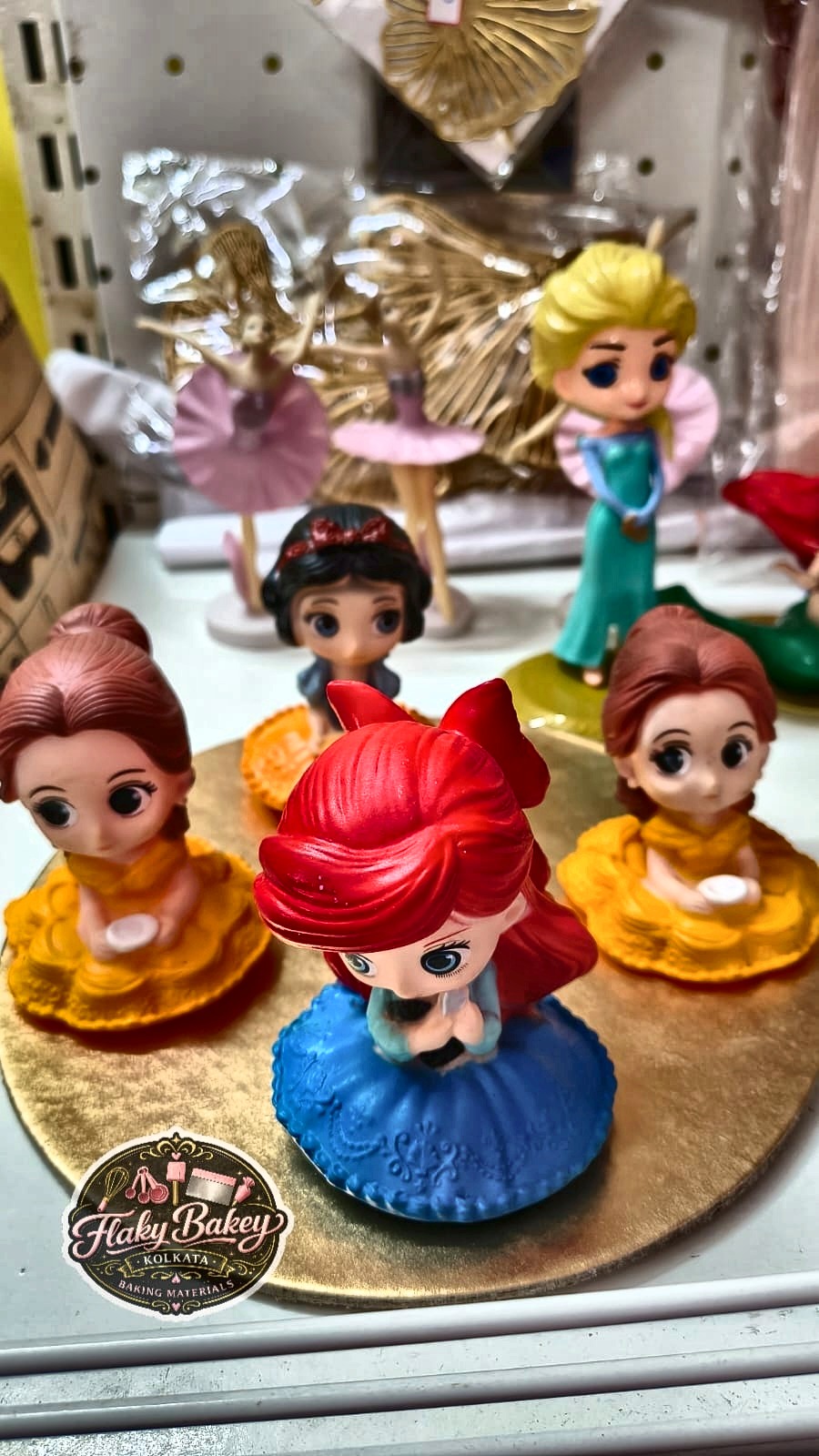 Princess cake topper figurines — cake decorating tools store Hatiara Kolkata
